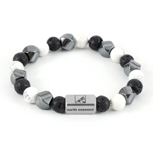 Earth Essence - shiny white no.1 Armband